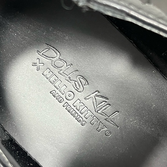 DOLLS KILL x HELLO KITTY Precious Present Faux Leather Platform Mary Janes Black - Picture 9 of 16